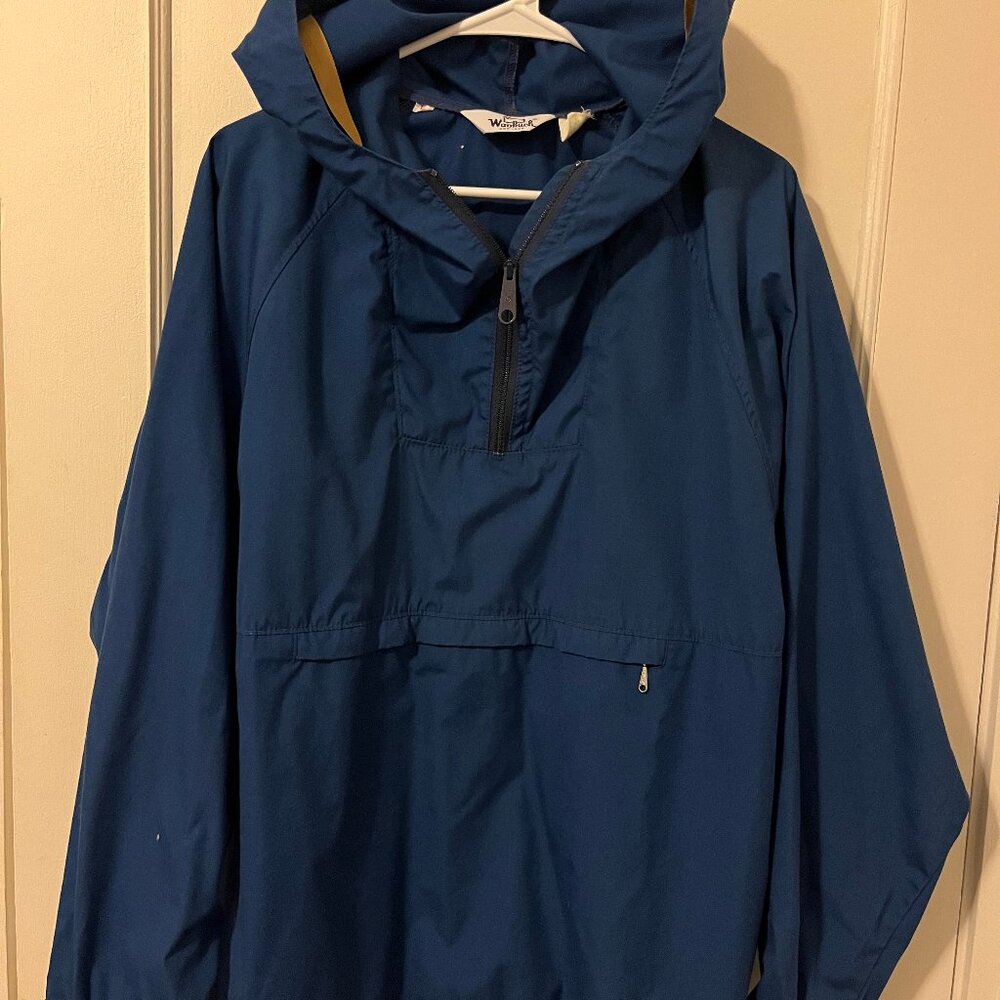 Vintage Blue Woolrich Anorak / Wind Breaker - Men's Large / Unisex